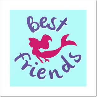 Little Mermaid Ariel Best Friends Posters and Art